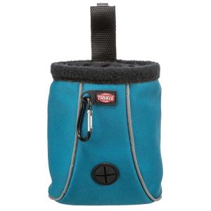 Trixie Twist Treat godisväska i petroleumfärgad neopren för belöningsgodis till hund