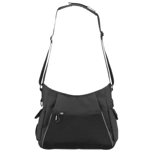 Trixie Walk and Dummy tillbehörsväska med axel- och midjerem - grå/svart