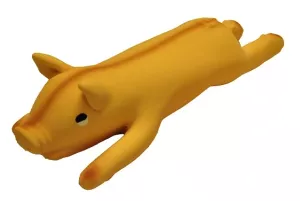 Liggande latexgris - hundleksak