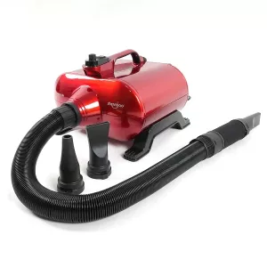 Typhoon dubbelmotorig hundfön/blaster - röd