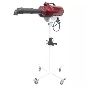 Typhoon dubbelmotorig golvfön/blaster röd - slang och rör medföljer