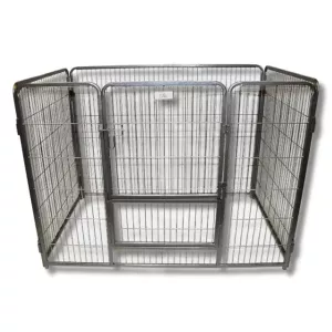 4Dogs Valphage Stål 92 cm - utbyggbar
