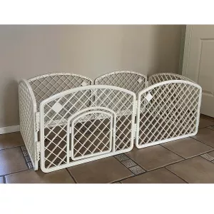 4Dogs Valphage vit plast - utbyggbar