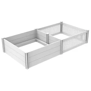 Påbyggnadsdel/valphage till Valplåda Milo vit 115x115 cm