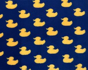 Vetbed Ducky - blå med gula badankor