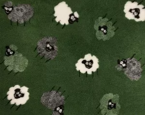 Vetbed Grön - Grå/gröna/vintervita lamm