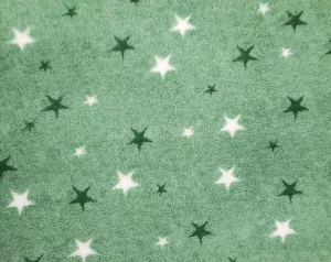 Vetbed Melerad Grön - Gröna/vita stjärnor