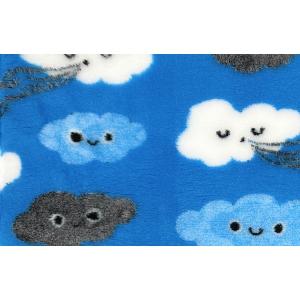 Vetbed hundfäll Himmel, blå med vita, grå och blå moln. Gummerad baksida. Finns i tre storlekar.
