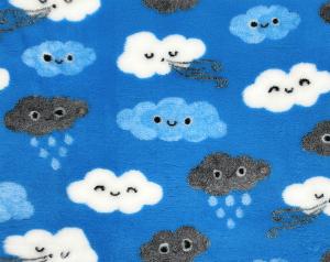 Vetbed hundfäll Himmel, blå med vita, grå och blå moln. Gummerad baksida. Finns i tre storlekar.