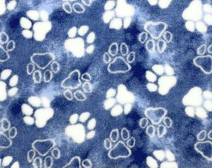 Vetbed Kelly hundfäll blåmelerad med vita tassar