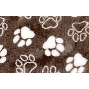 Vetbed Kelly Brunmelerad - Vita tassar