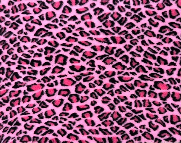 Gummer Rosa Vetbed Leopard - Rosa/svart