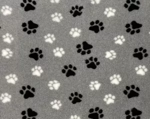 Vetbed Ljusgrå - Svarta/vita tassar