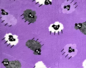 Vetbed Ljuslila - Grå/lila/vita lamm