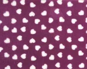 Vetbed Magenta - Vita hjärtan