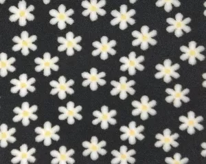 Vetbed Daisy - Mörkgrå med vita blommor