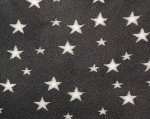 Vetbed Mörkgrå - Vita stjärnor