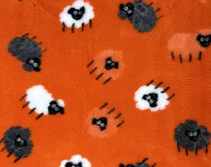 Vetbed Orange - Grå/orange/vita lamm