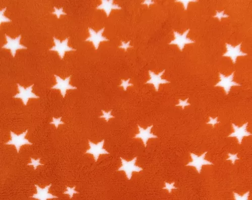 Vetbed Orange - Vita stjärnor