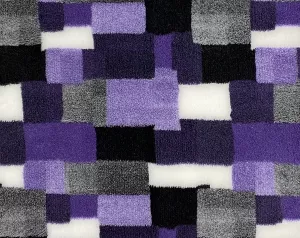 Vetbed Patchwork - Lila/grå/vit/svart