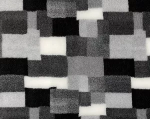 Vetbed Patchwork - svart/grå/vit