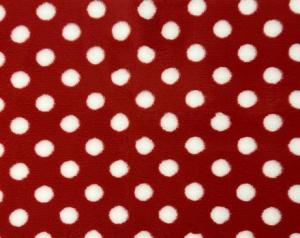 Vetbed hundfäll röde med vita prickar