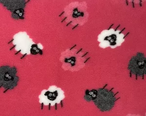 Vetbed Rosa - Vita/grå/rosa lamm