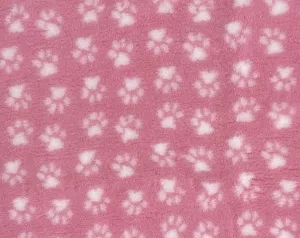 Vetbed Ljusrosa - Vita tassar