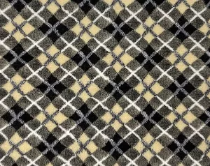 Vetbed Rutig - beige/svart/grå/vit