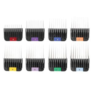 Wahl Distanskammar i rostfritt stål till snap on-skär för klippmaskiner. 8-pack, längd 3-25 mm.