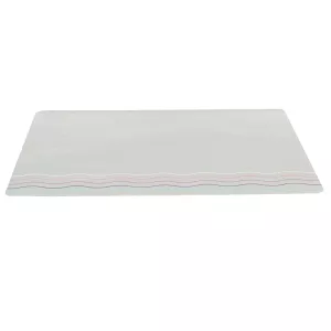 Matskålsunderlägg Waves grått med dekorränder