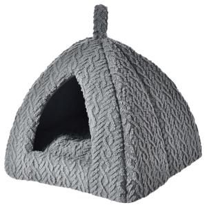 Hund- och kattigloo, grå 35x35x30 cm