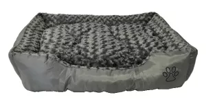 Hundbädd - Grå med tass