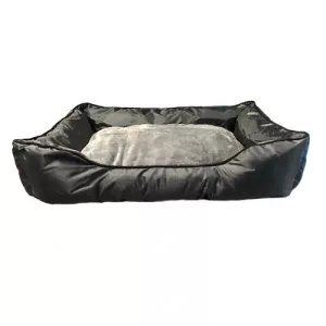 Hundbädd Grå - Oxford/plysch