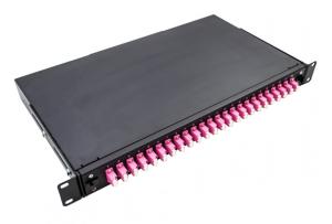ODF Fiberpanel 1U med LC Adapter Pigtails
