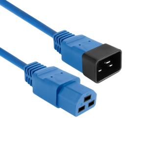 Strömkabel C20 - C21 Värmetålig kontakt - BLÅ