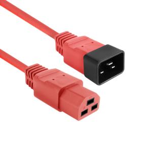 Strömkabel C20 - C21 Värmetålig kontakt - RÖD