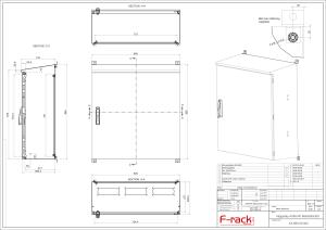 AX65 Väggskåp 316L H865xB800xD300mm IP65.