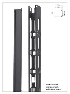 Kabelkanal vertikal med lock Serverskåp SZB IT