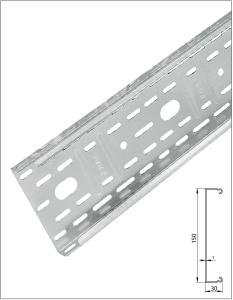 Kabelränna perforerad - Vertikalt montage