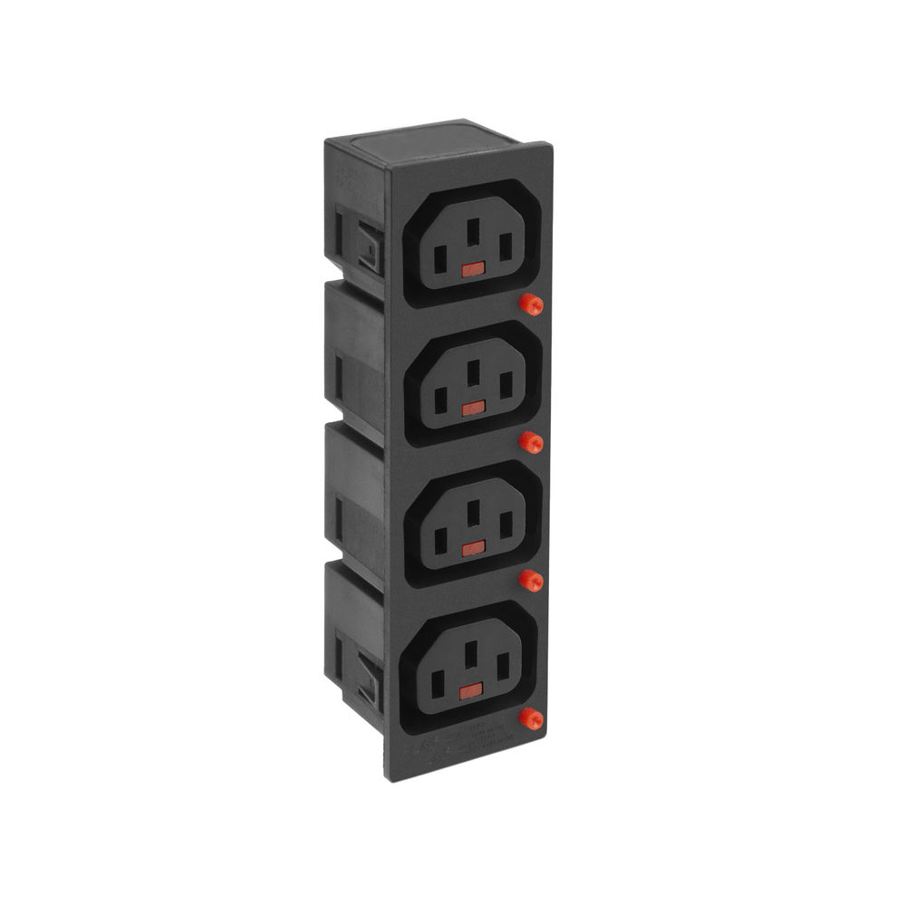 C13 IEC LOCK Net Entree 4xC13 apparatuttag