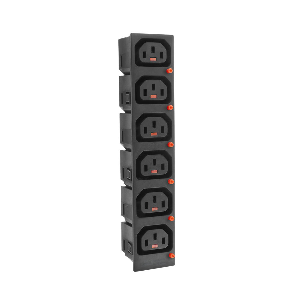 C13 IEC LOCK Net Entree 6xC13 apparatuttag