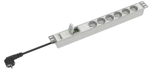 PDU LZ-211 16A 6st schuko - LED-brytare