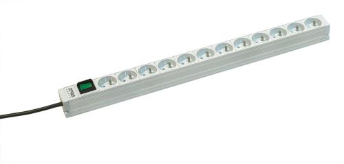 PDU LZ-221 12st schuko uttag - brytare upplyst - 16A