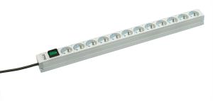 PDU LZ-2216A 12st schuko uttag - brytare upplyst