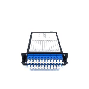 M4 MPO Kassett P&P 24 Fiber LC - 2x12F MPO