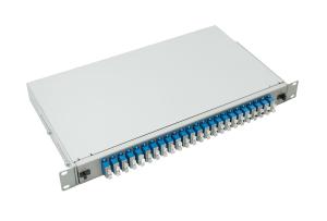 ODF fiberpanel 1U med SC Adapter