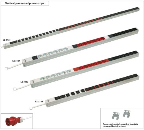 PDU strömlister 16A 3-fas