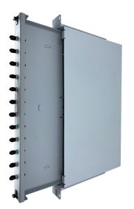 ODF fiberpanel 1U med ST Adapter