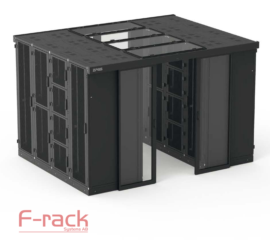 It Racks Gaske DSR IT Co-location 19 tum serverrack | Låsbara fack F-rack